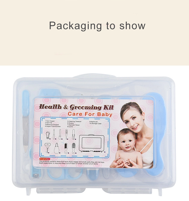 Baby Health Kit Infant Manicure Set in Plastic Storage Box