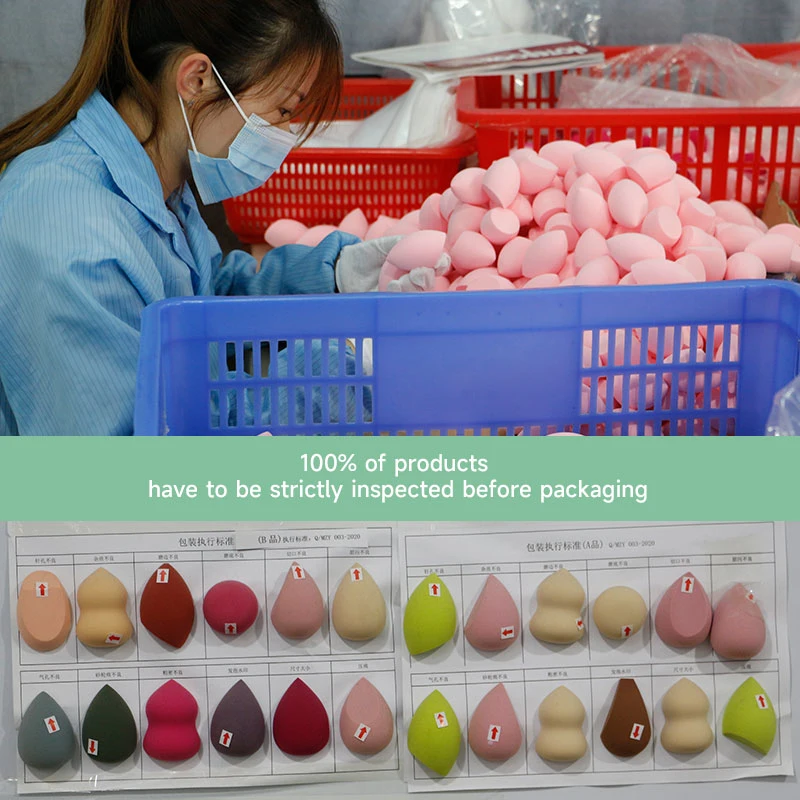 Biodegradable Latex Free Travel Perfecting Maquillaje Makeup Sponge with Case